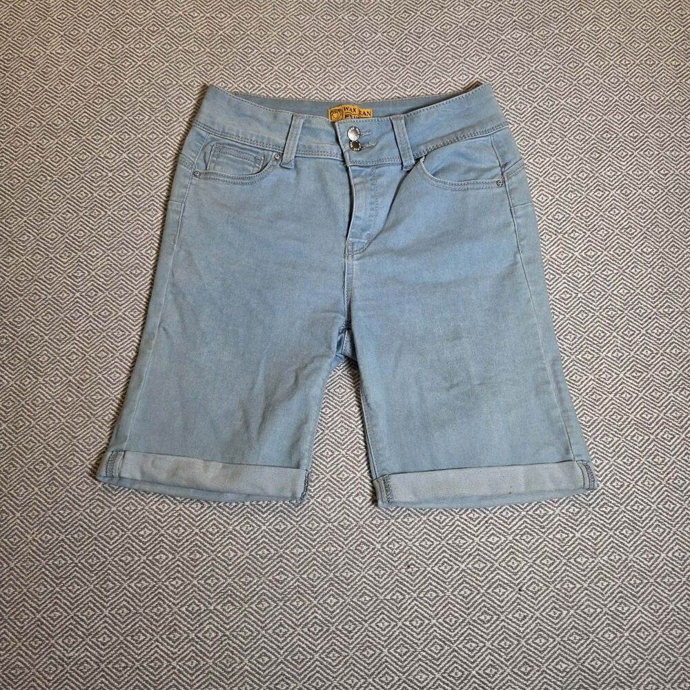 Wax Jean “Butt, I Love You!” Light Wash Bermuda Denim Shorts Women’s Medium